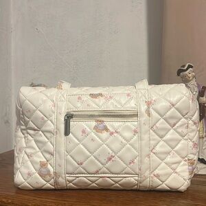 Quilted teddy bear tote